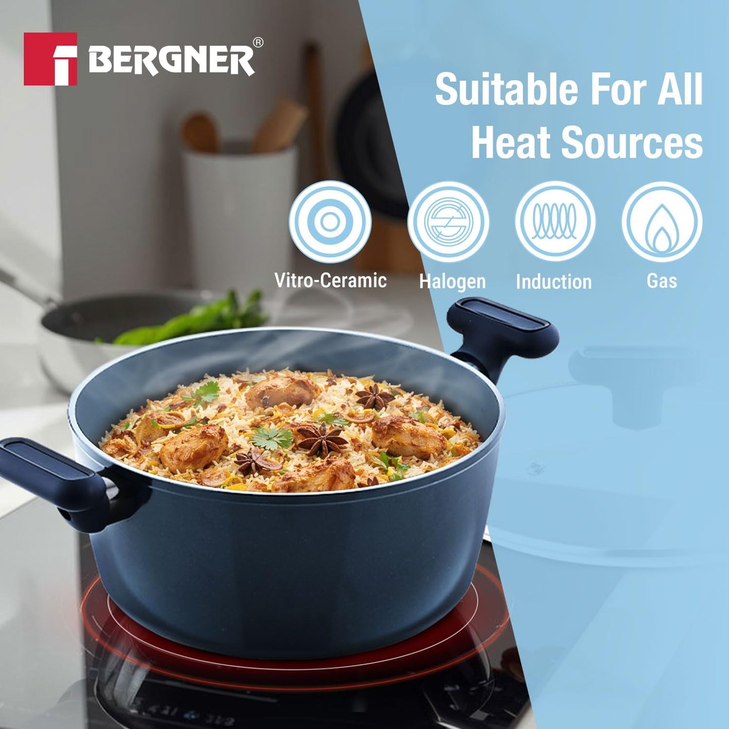 Berger Jade Casserole With Lid