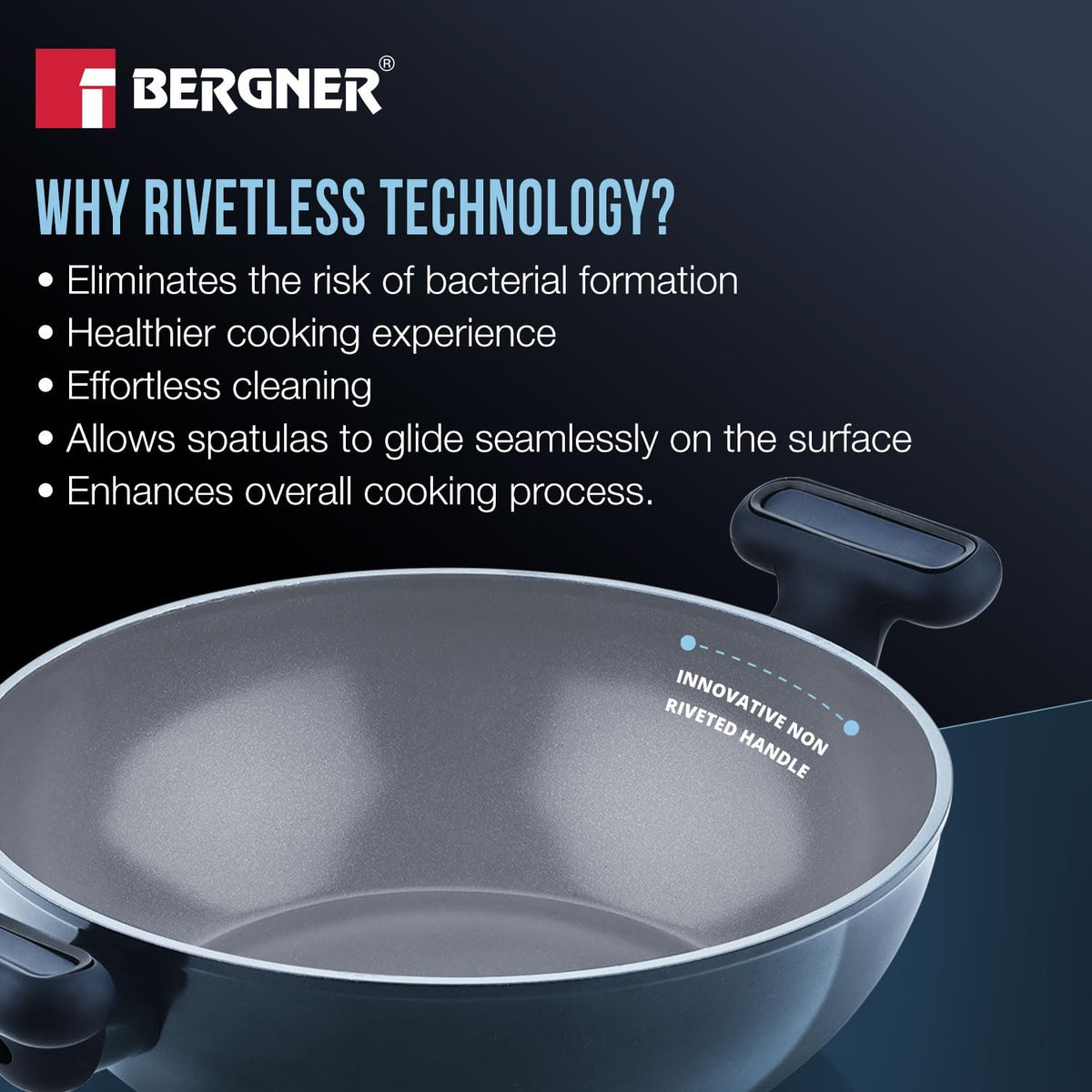 Berger Jade Kadai With Lid