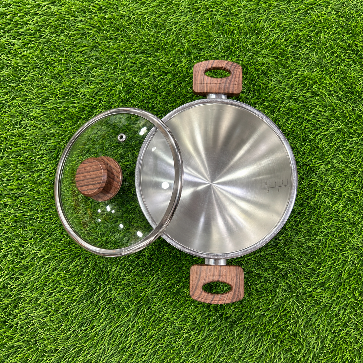 Chef Tone Triply Kadhai With Glass Lid Hope Series