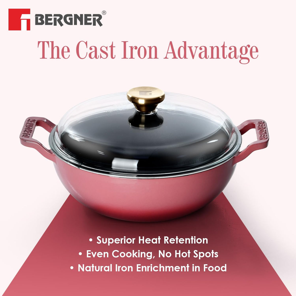 Berger Excalibur Kadhai with Lid