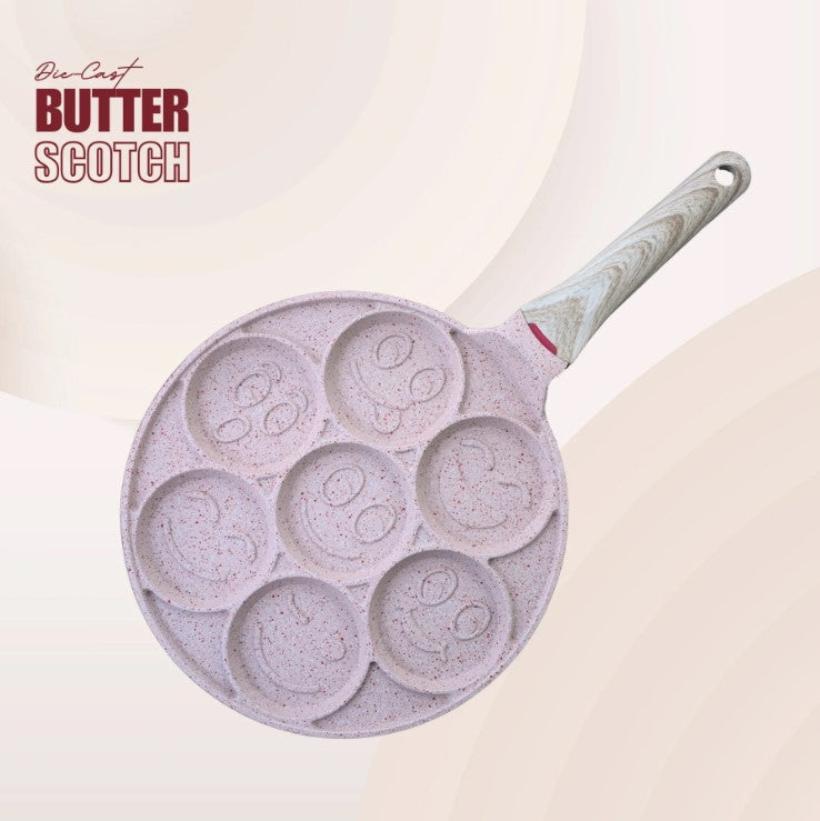 MACclite Butter Scotch Die Cast Non Stick (Triumph series) Tawa 7 cavity, Induction Base