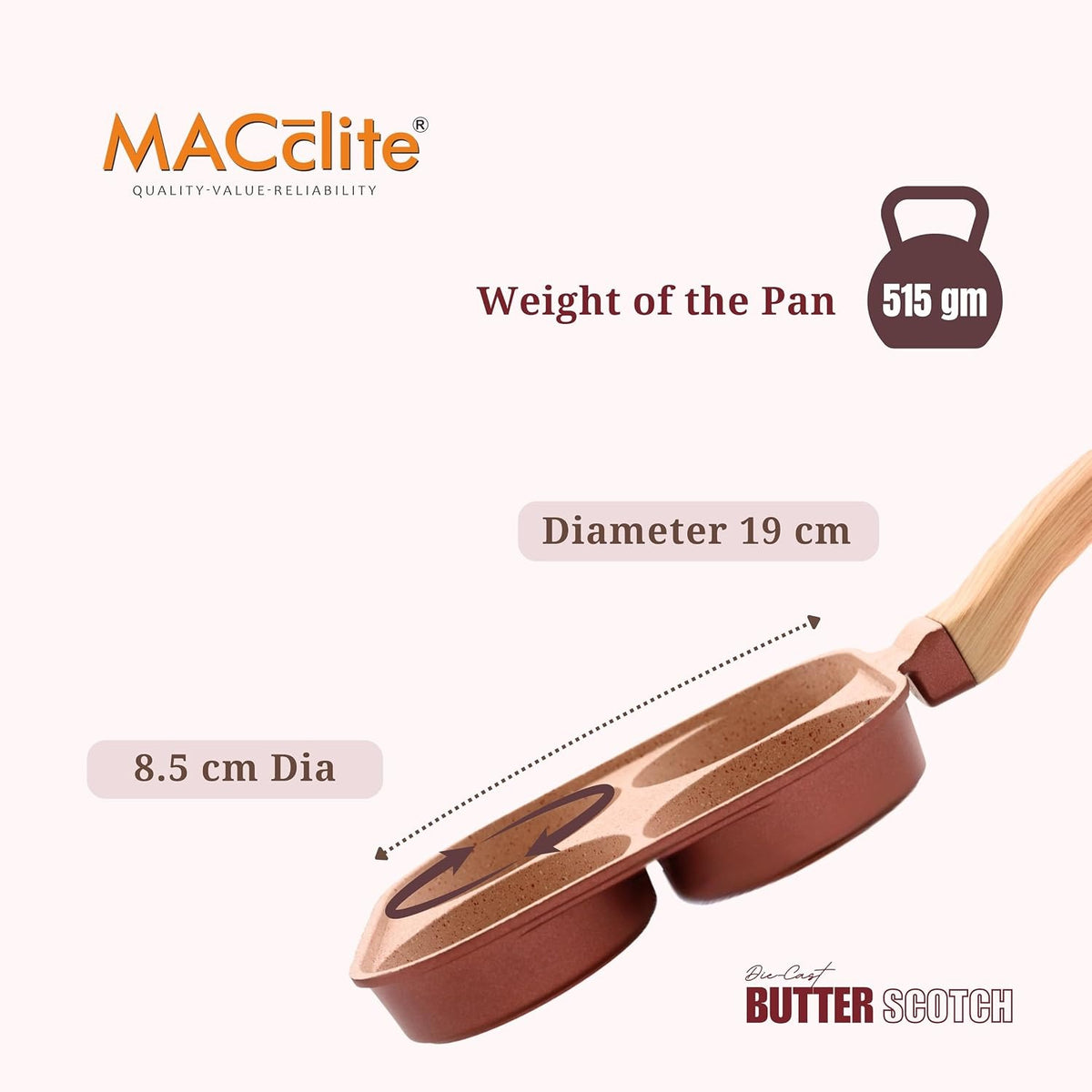 Macclite Breakfast Cutlet Pan Butter Scotch