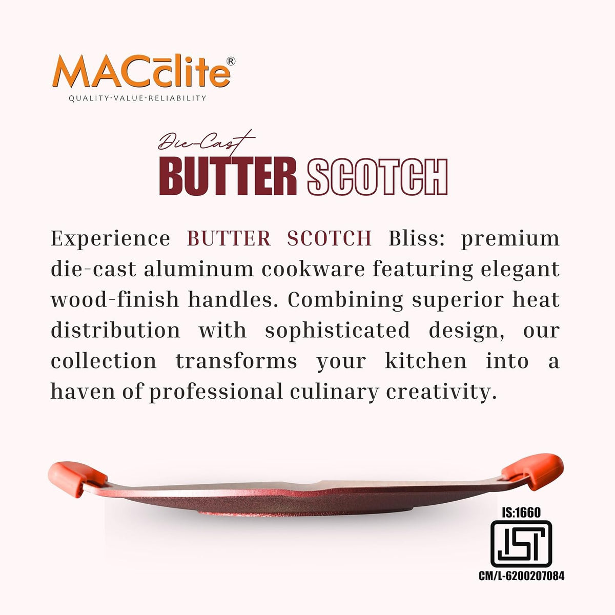 Macclite Triumph Concave Tawa Butter Scotch