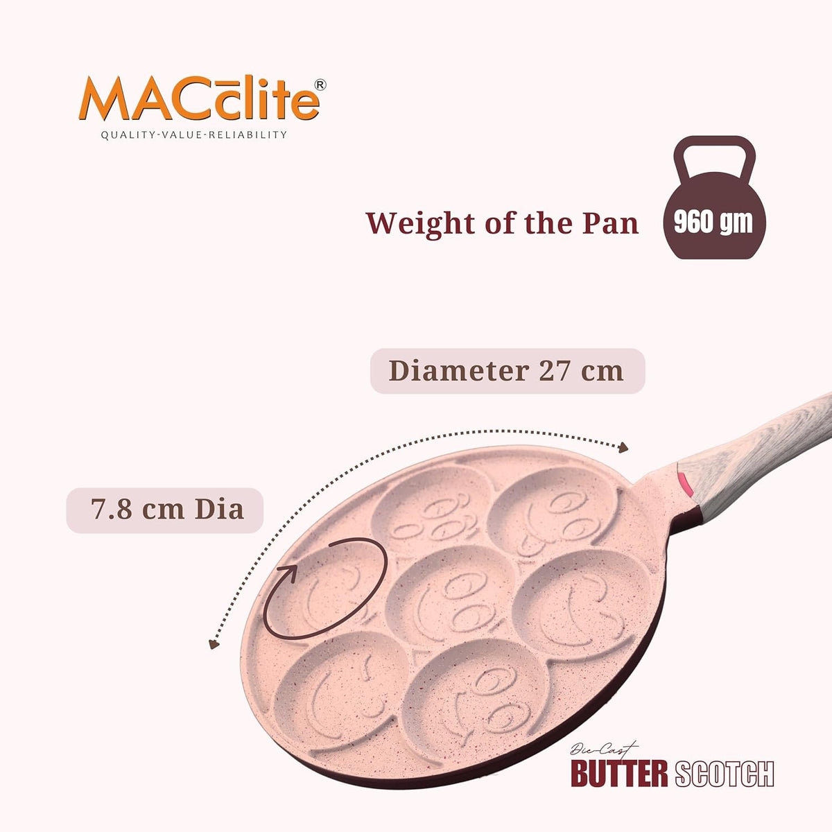 Macclite Uttappam / Pan Cake Tawa Butter Scotch