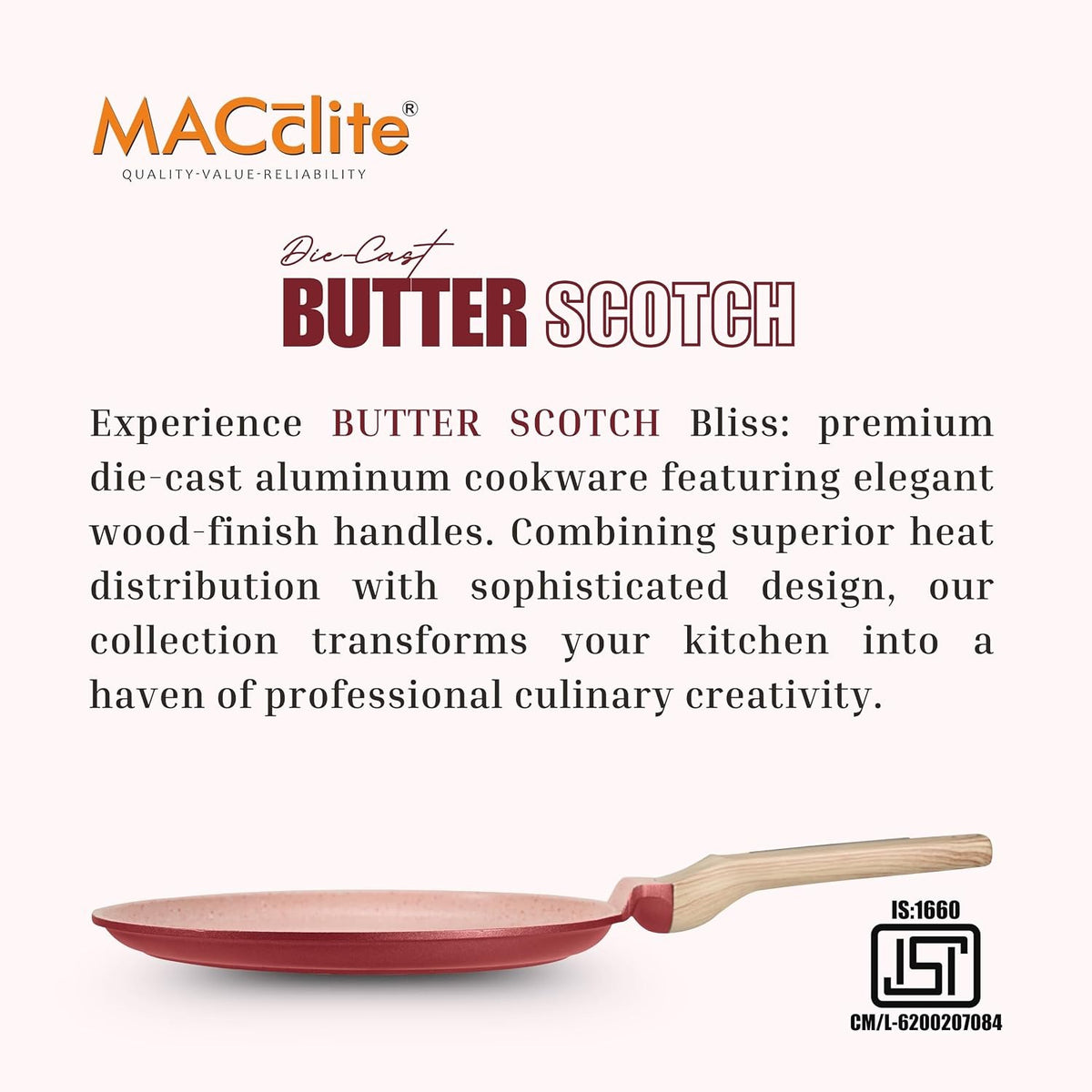 Macclite Triumph Tawa Butter Scotch