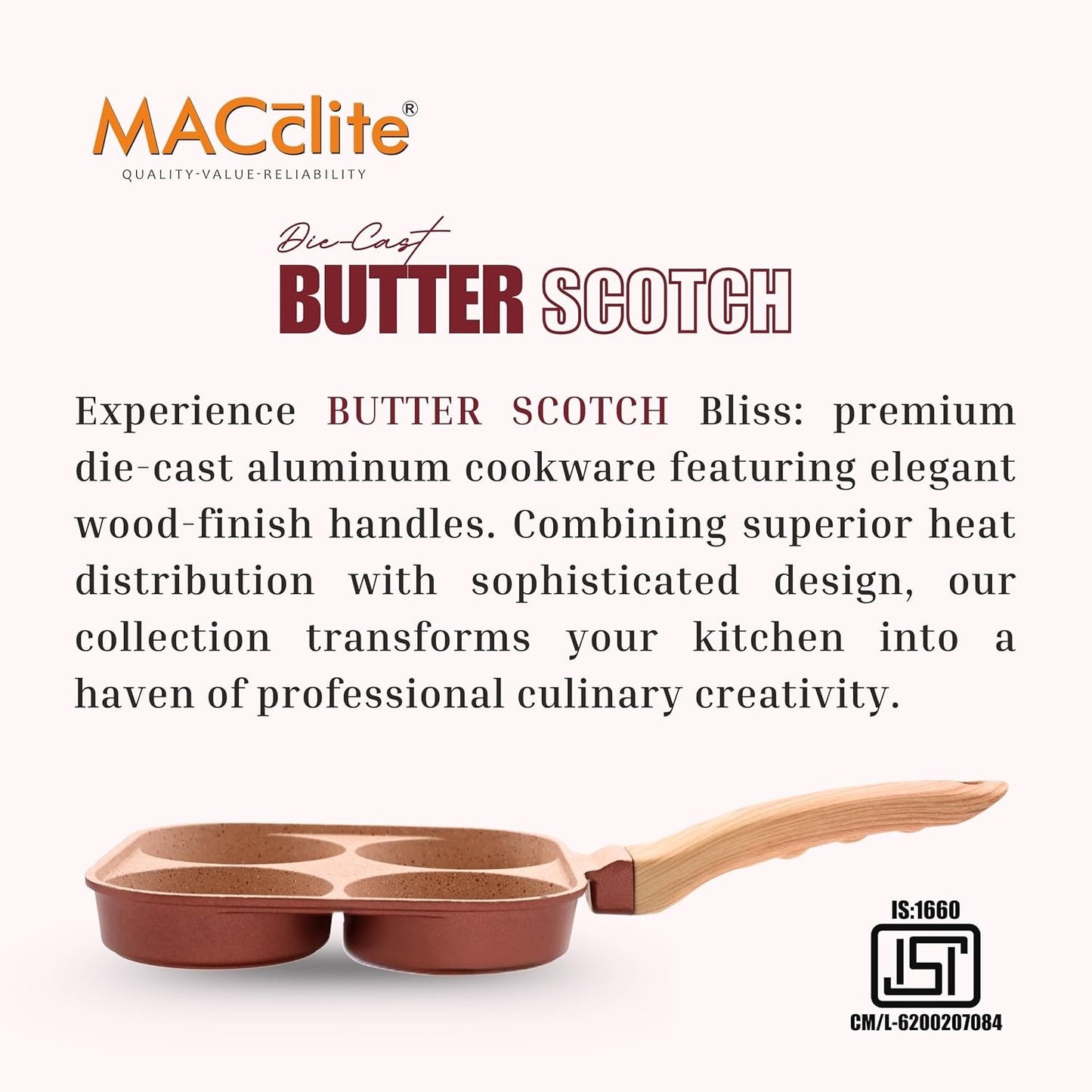 Macclite Breakfast Cutlet Pan Butter Scotch