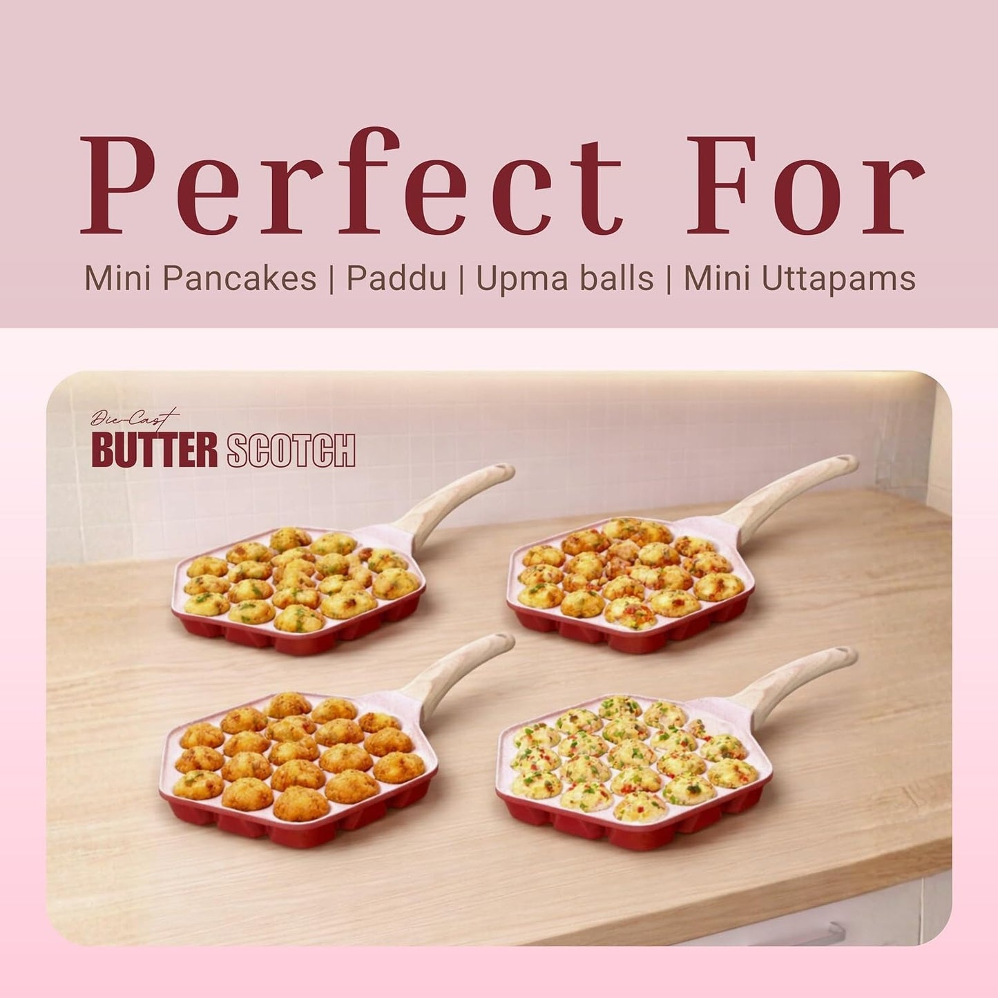 Macclite Triumph Hexa Appe / Muffin Pan Butter Scotch