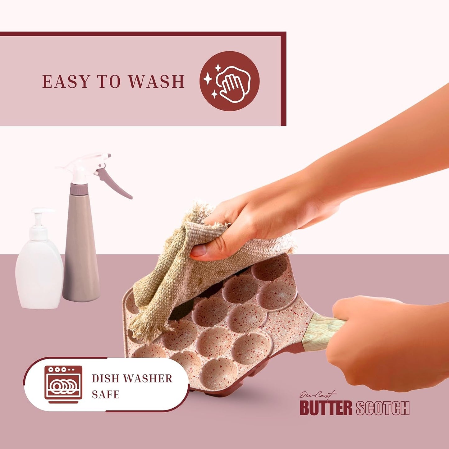 Macclite Triumph Hexa Appe / Muffin Pan Butter Scotch