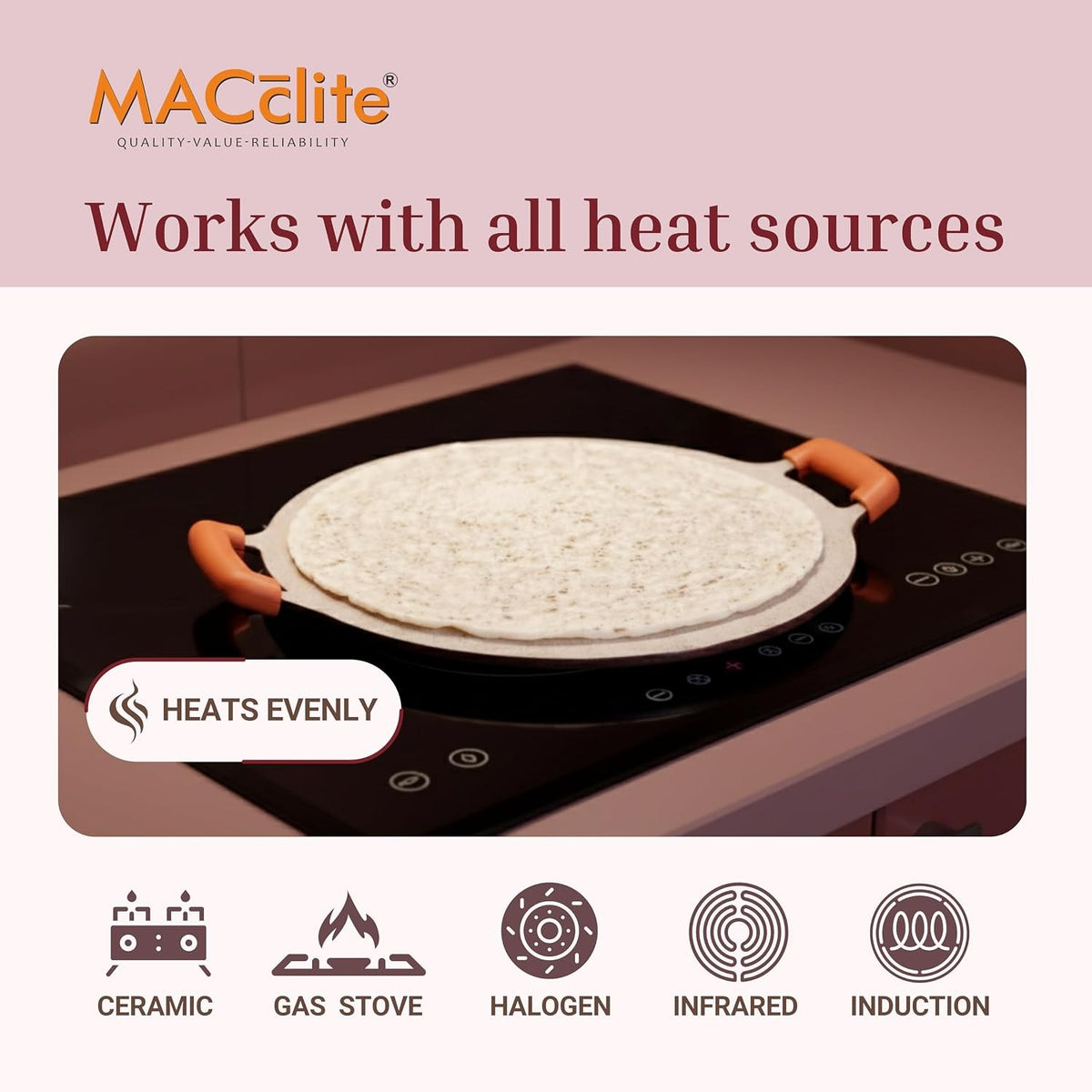 Macclite Triumph Concave Tawa Butter Scotch