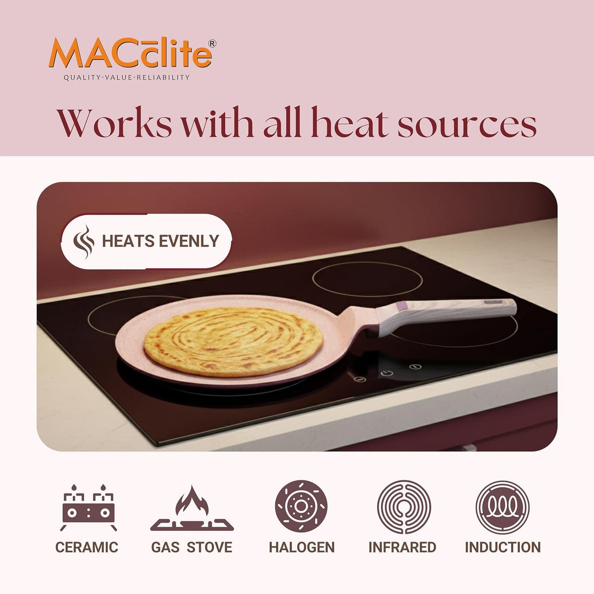 Macclite Triumph Flat Tawa Butter Scotch