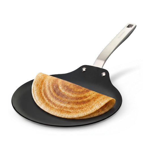 Tramontina Iron Alloy Heritage Dosa Tawa 28 cm | Black
