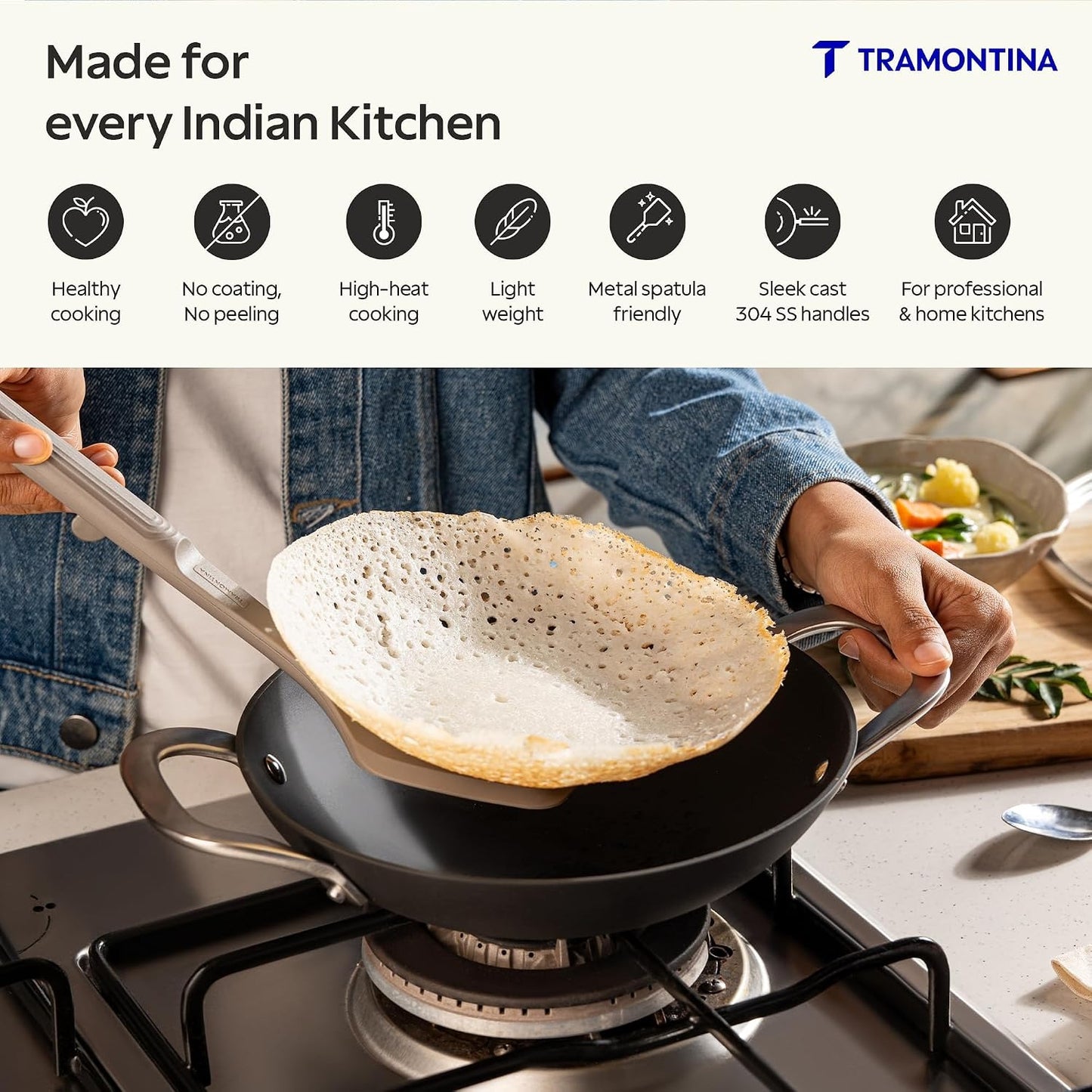 Tramontina Iron Alloy Heritage Appachetty 22 cm | Black