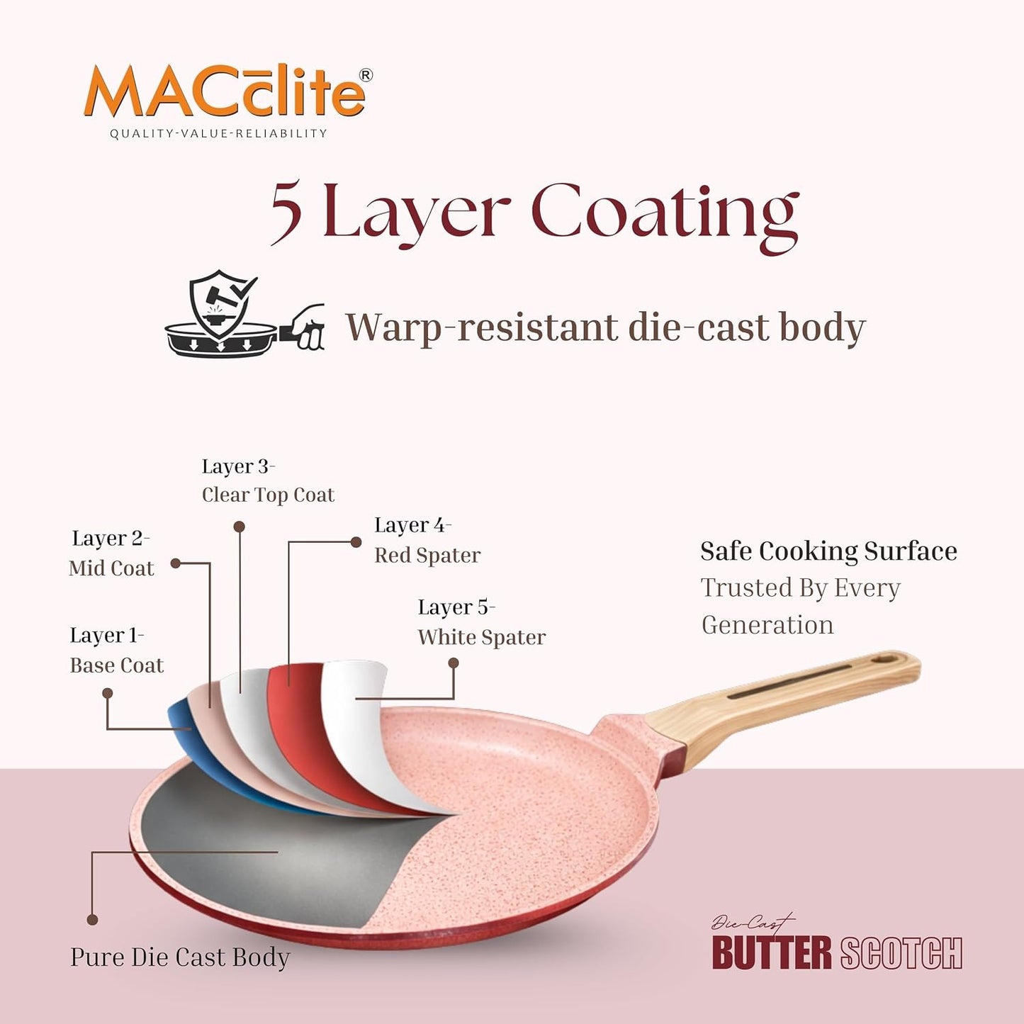 Macclite Triumph Tawa Butter Scotch