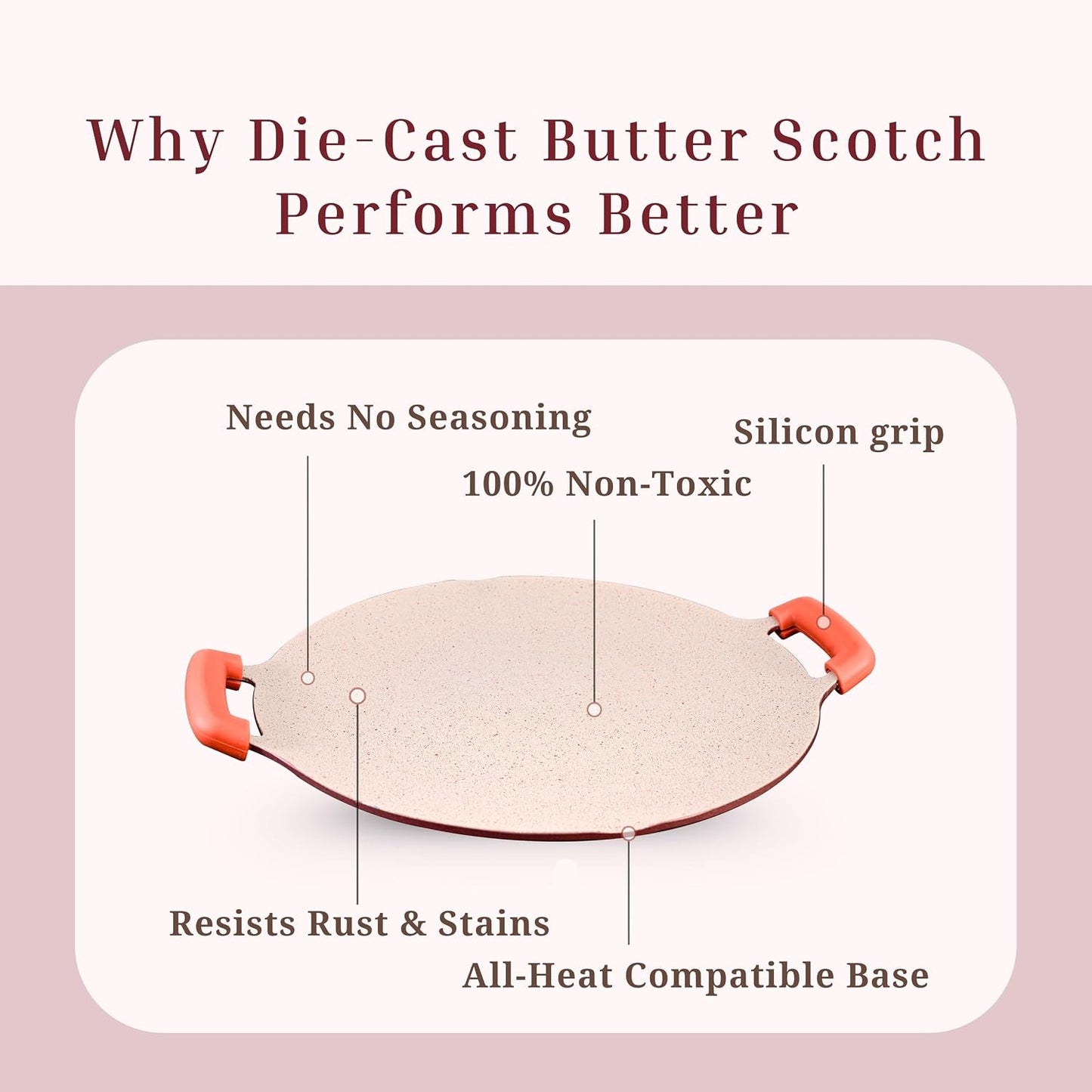 Macclite Triumph Concave Tawa Butter Scotch