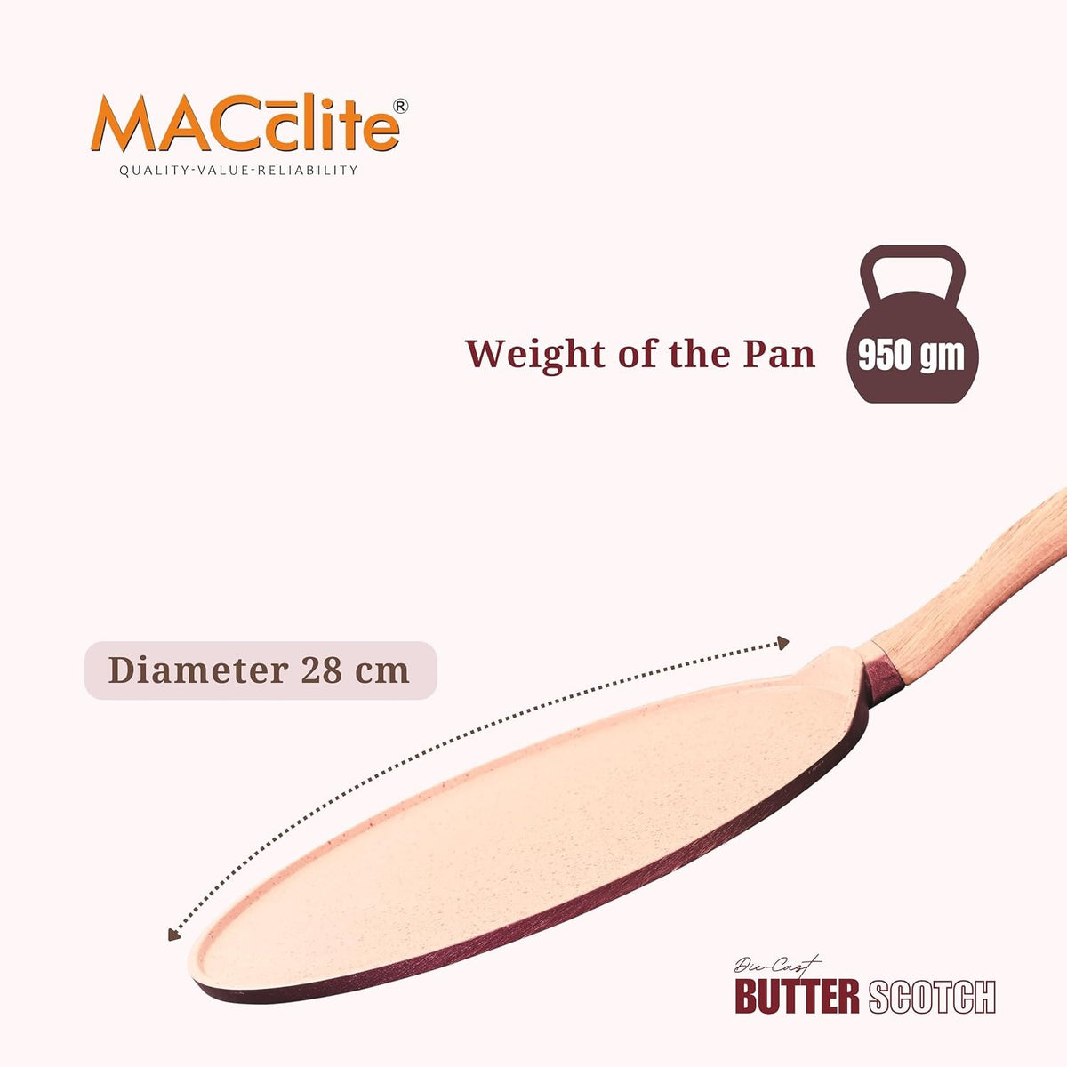 Macclite Flat Tawa Butter Scotch