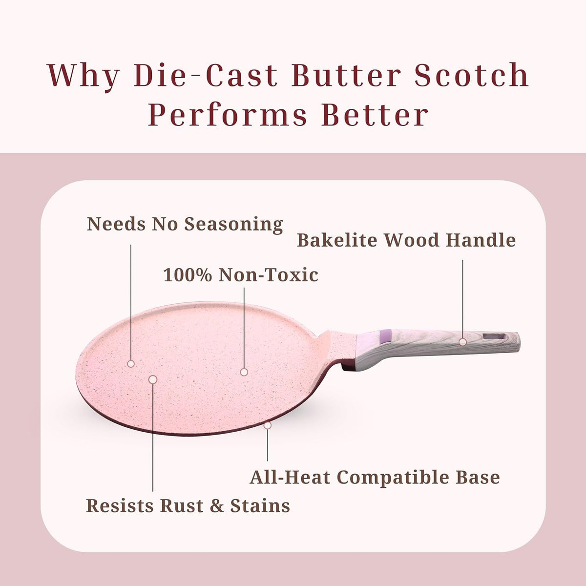 Macclite Triumph Flat Tawa Butter Scotch