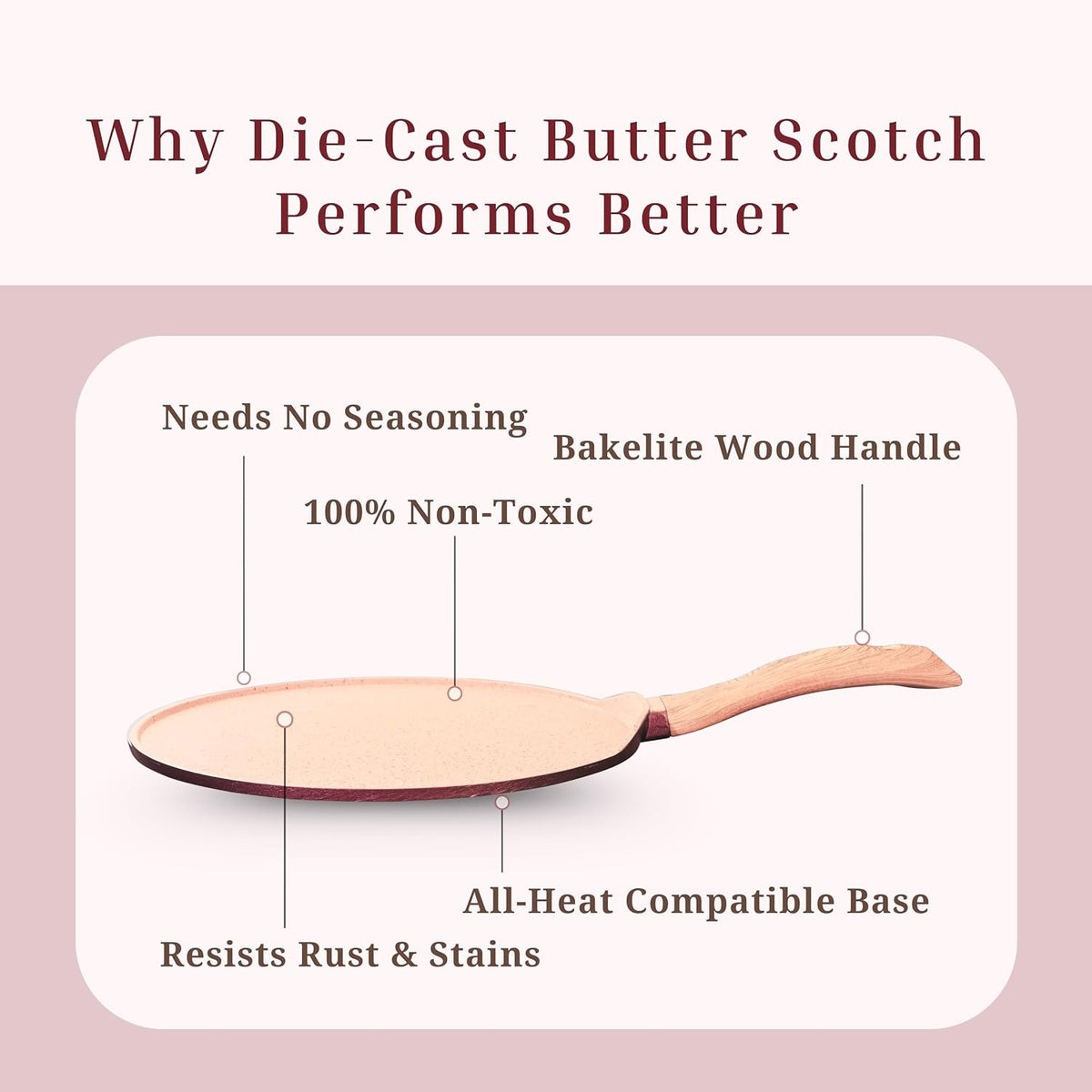 Macclite Flat Tawa Butter Scotch