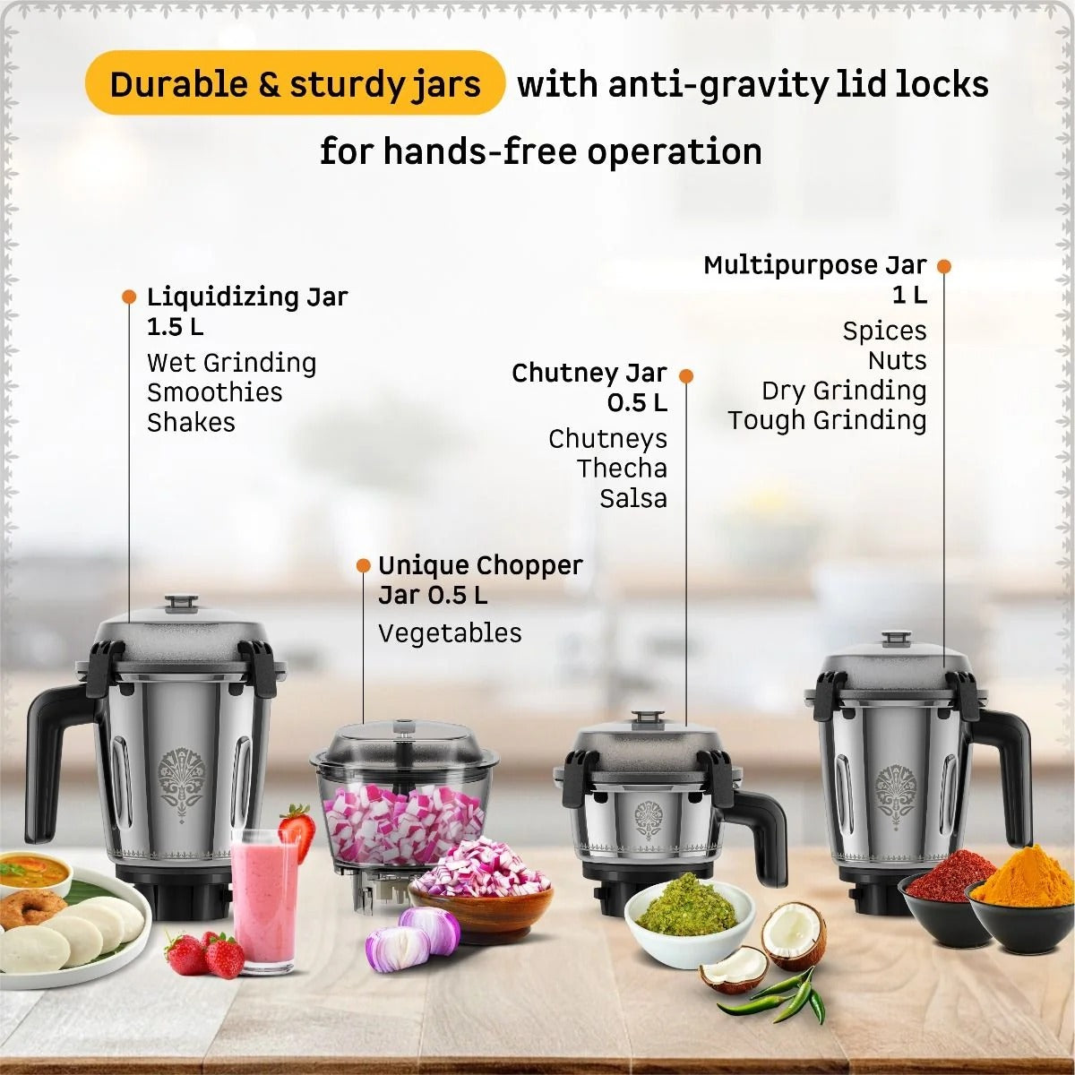 Atomberg Tavi Mixer Grinder