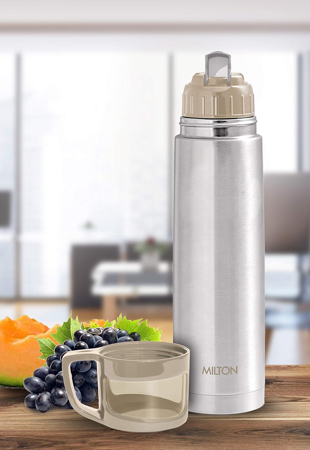 Milton Glassy 1000 Thermosteel Vacuum Insulated Double Walled
