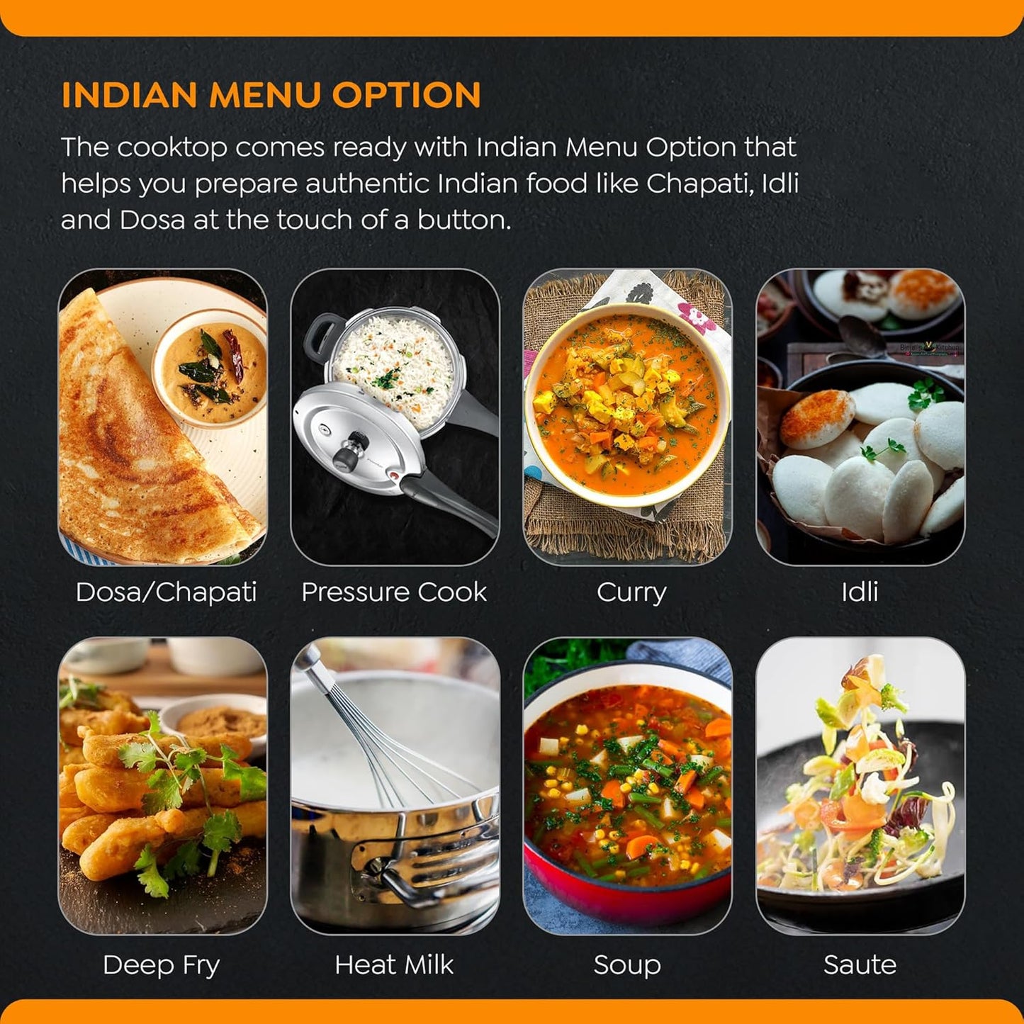 Prestige Pic 20 Neo Induction Cooktop 1600W|Indian Menu Options| Automatic Voltage Regulator| Timer With User Pre-Set, Manual, Black