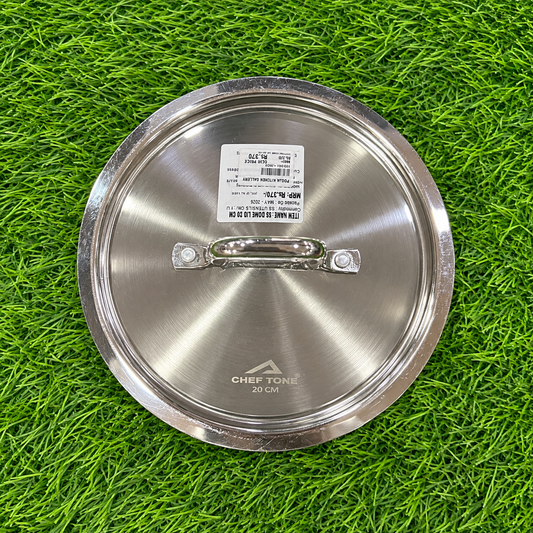 Chef Tone SS Dome Lid With SS Wire Knob Regular Series