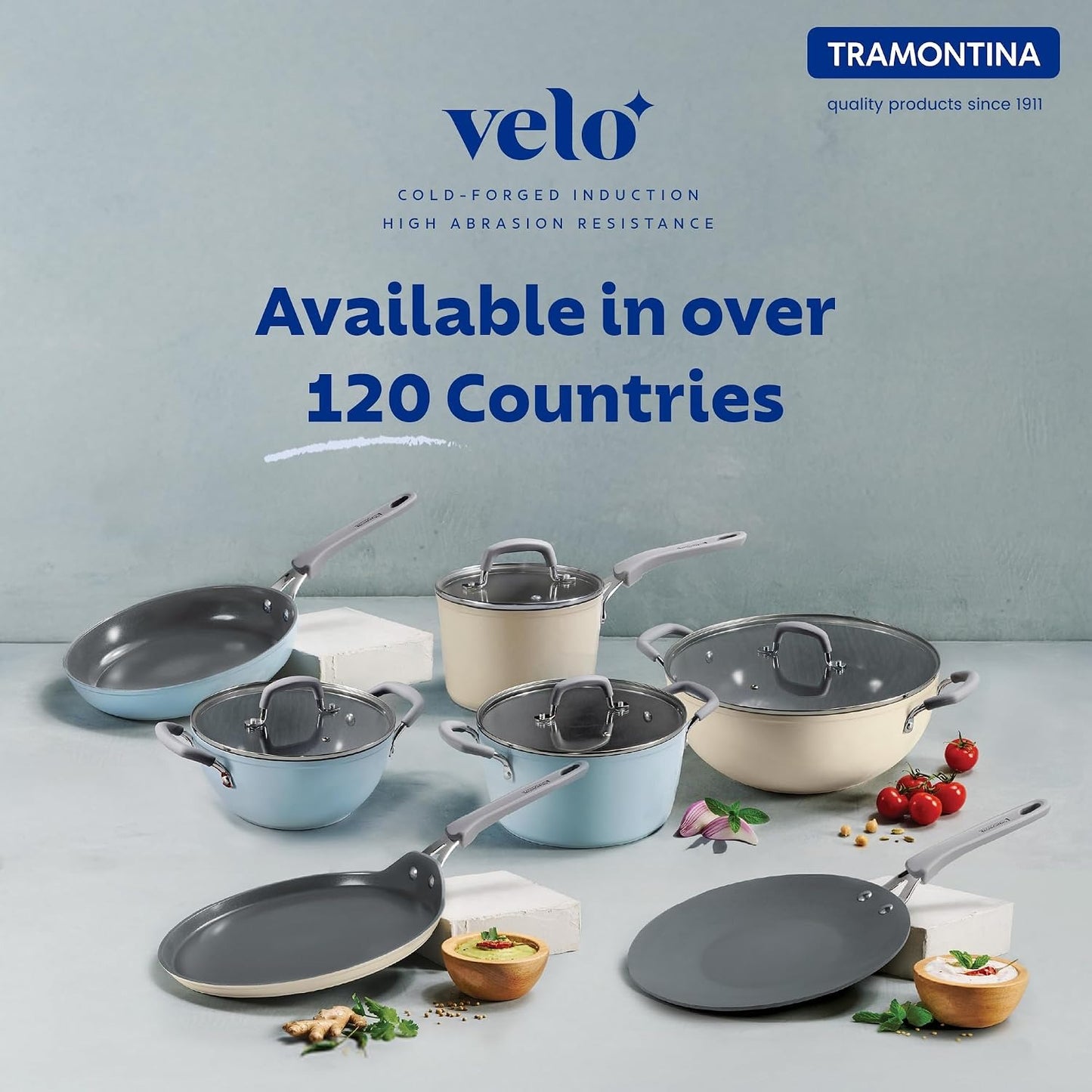 Tramontina Velo Sauce Pan with Flat Glass Lid