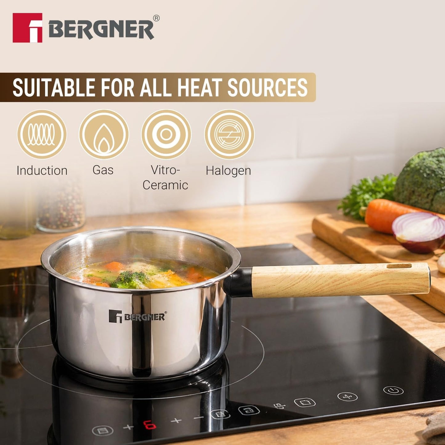 Berger TRI-Oak Saucepan
