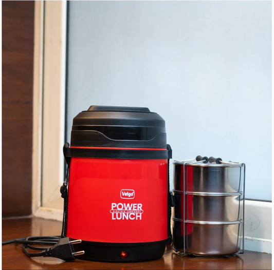 Veigo Electric Lunch Box 1050ml Food Warmer with Steel Containers