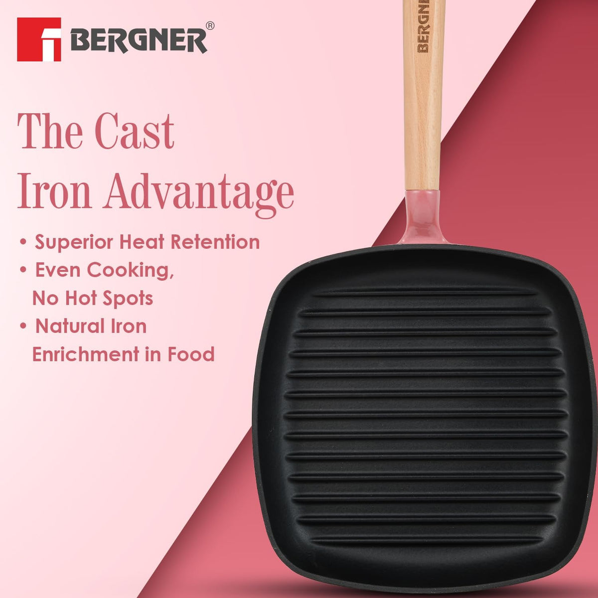 Berger Excalibur Square Grill Pan
