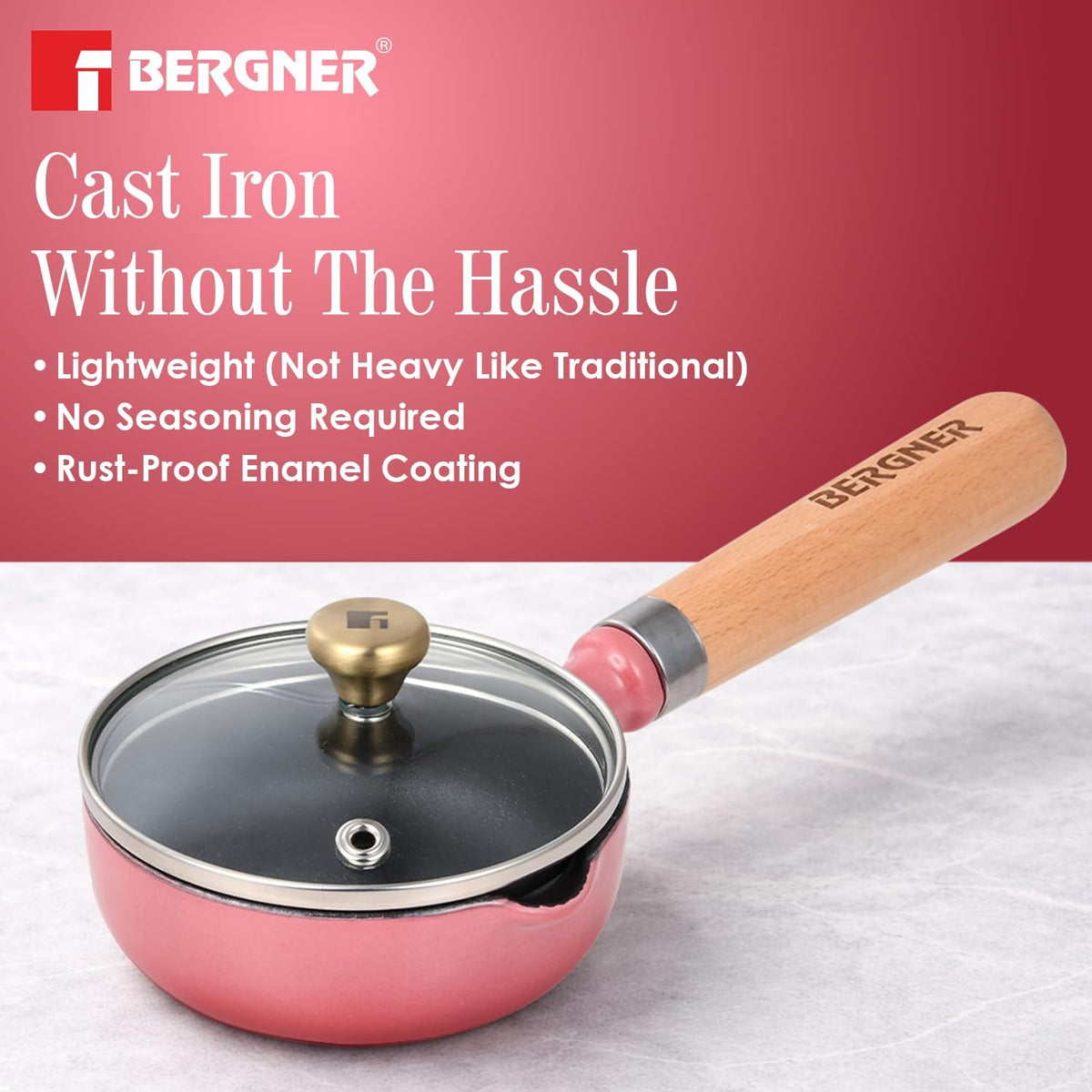 Berger Excalibur Tadka Pan with Lid
