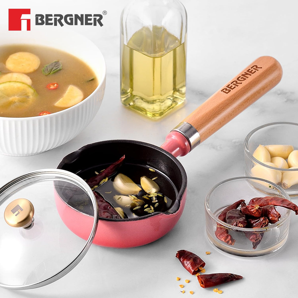 Berger Excalibur Tadka Pan with Lid