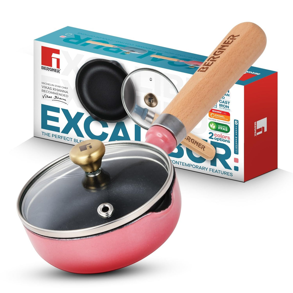 Berger Excalibur Tadka Pan with Lid