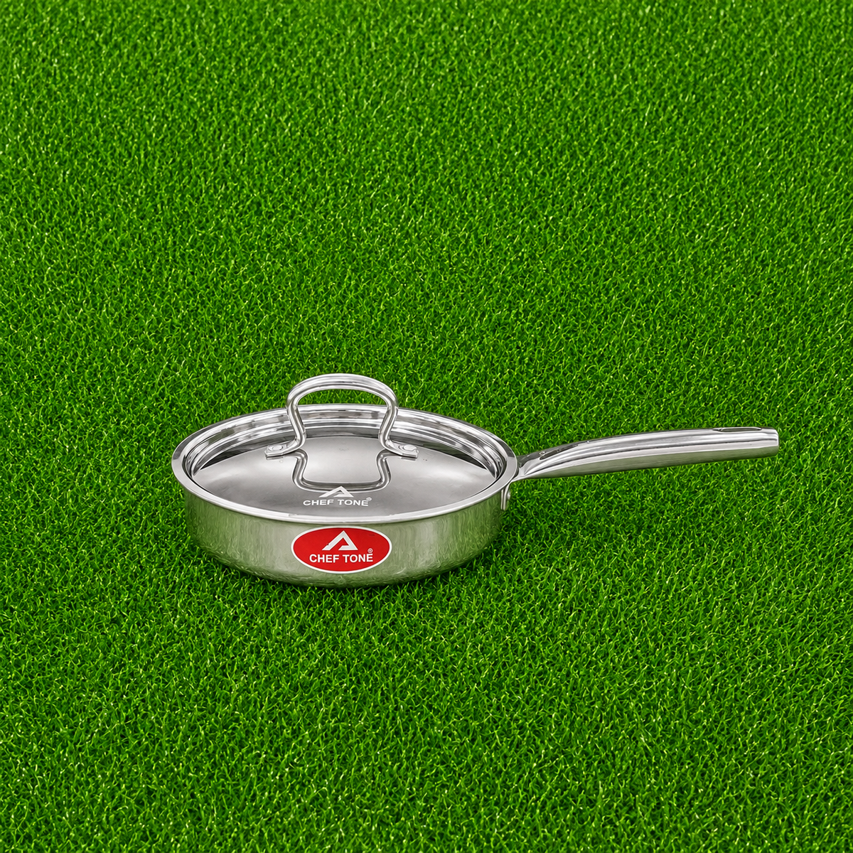 Chef Tone Triply Saute Pan With SS Pipe Handle Regular Series