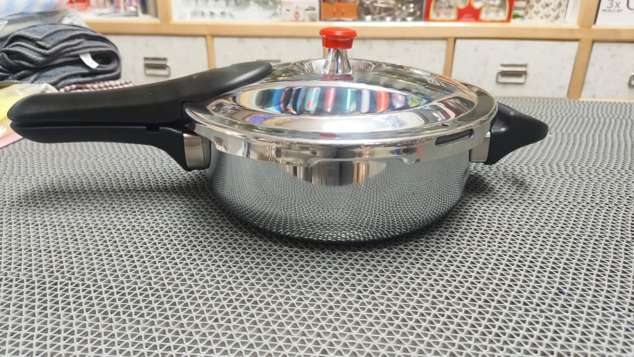 Endura Triply Stainless Steel  Pressure Cooker with Induction Bottom