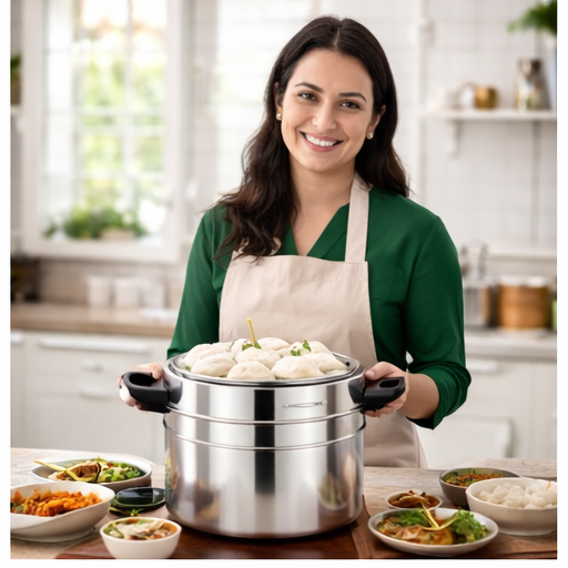 HORIZON Idli Cooker 6 Plates Induction Gas Compatible