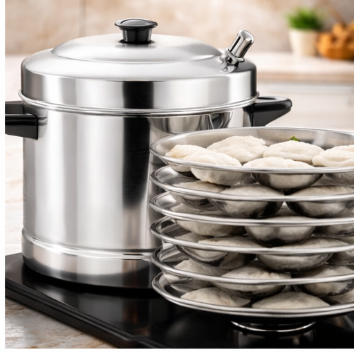HORIZON Idli Cooker 6 Plates Induction Gas Compatible