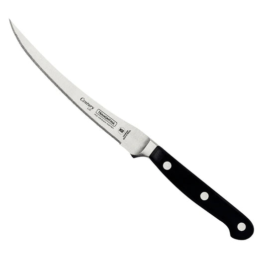 Tramontina 5 Inch Stainless Steel Tomato Slicer Knife | Serrated Blade