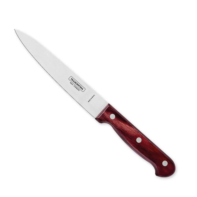 Buy Tramontina Polywood 6 Inch Utility Knife | Stainless Steel Multipurpose Kitchen Knife | Red Wooden Handle
