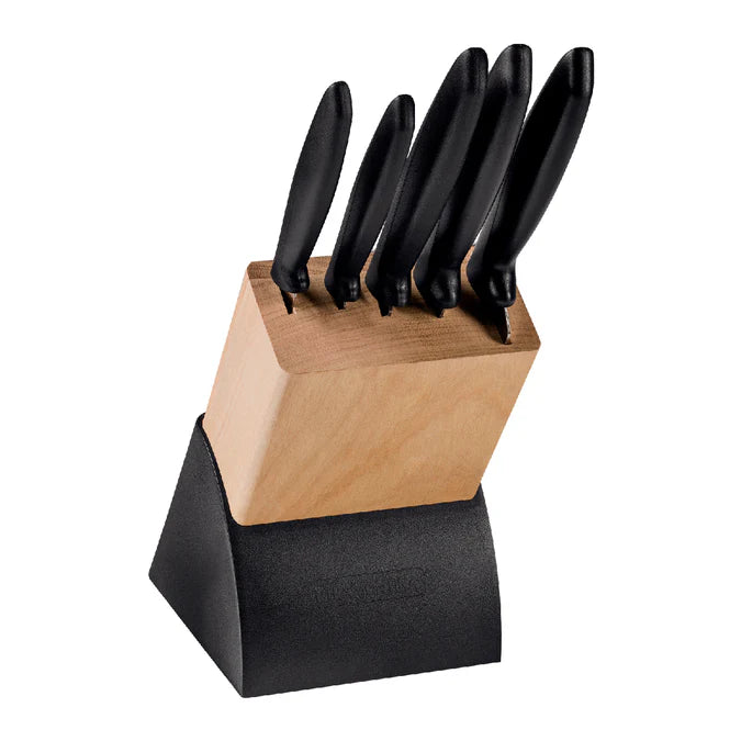 Tramontina Stainless Steel Knife Block Set of 6 | Kitchen Knife Collection