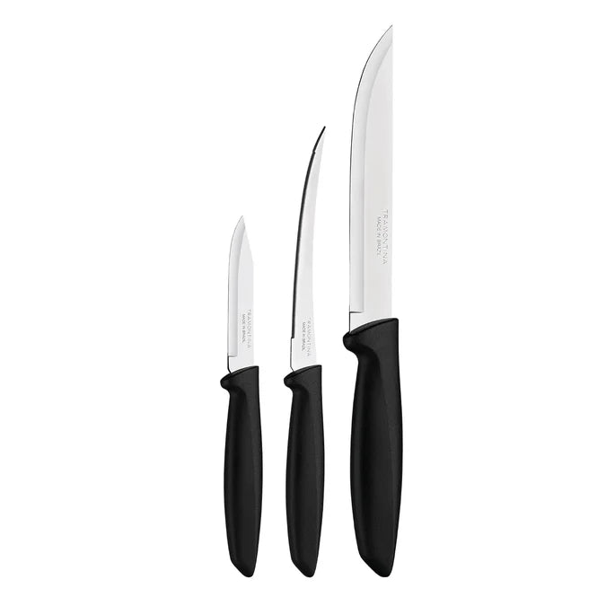 Tramontina Stainless Steel Knife Set of 3 | Kitchen Knives