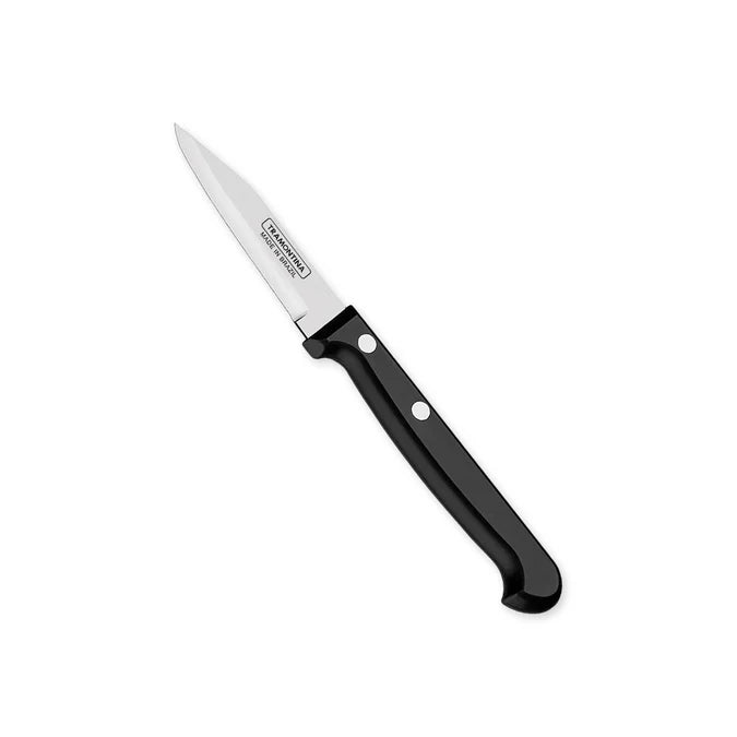 Tramontina Ultracorte 3-Inch Fruit & Vegetable Knife | Ultra Sharp Antimicrobial Blade with Comfortable Black Handle