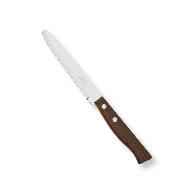 Tramontina Fruit Knife with Brazilian Wood Handle | Ultra Sharp Stainless Steel Kitchen Knife for Effortless Fruit Cutting