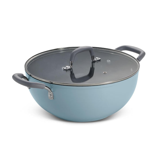 Tramontina Velo Kadai with Flat Glass Lid