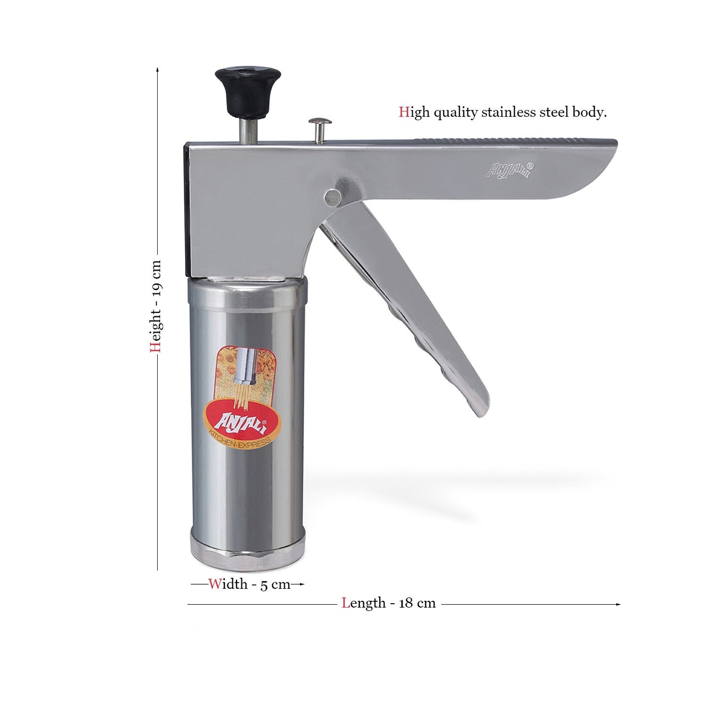 Anjali Kitchen Express Muruku Gripper with 12 Stailess Steel Jalis