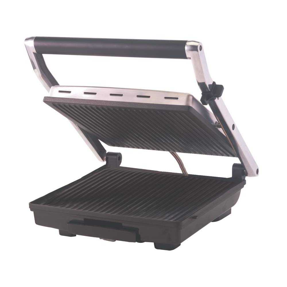 Borosil Super Jumbo 2000-Watt Grill Sandwich Maker (Black)