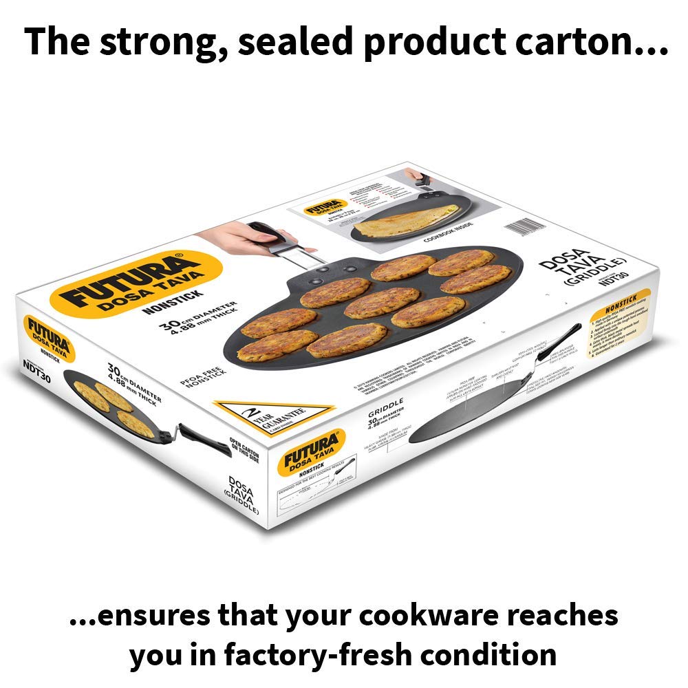 Hawkins Futura Nonstick stainless steel Dosa Tava- Diameter 30 cm