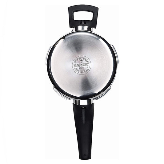 Bergner Argent Elements Tri-ply Stainless Steel Pressure Cooker With Outer Lid (1.5 Ltrs, Silver)