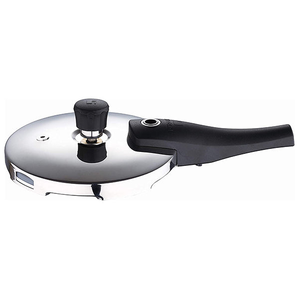 Bergner Argent Elements Tri-ply Stainless Steel Pressure Cooker With Outer Lid (1.5 Ltrs, Silver)