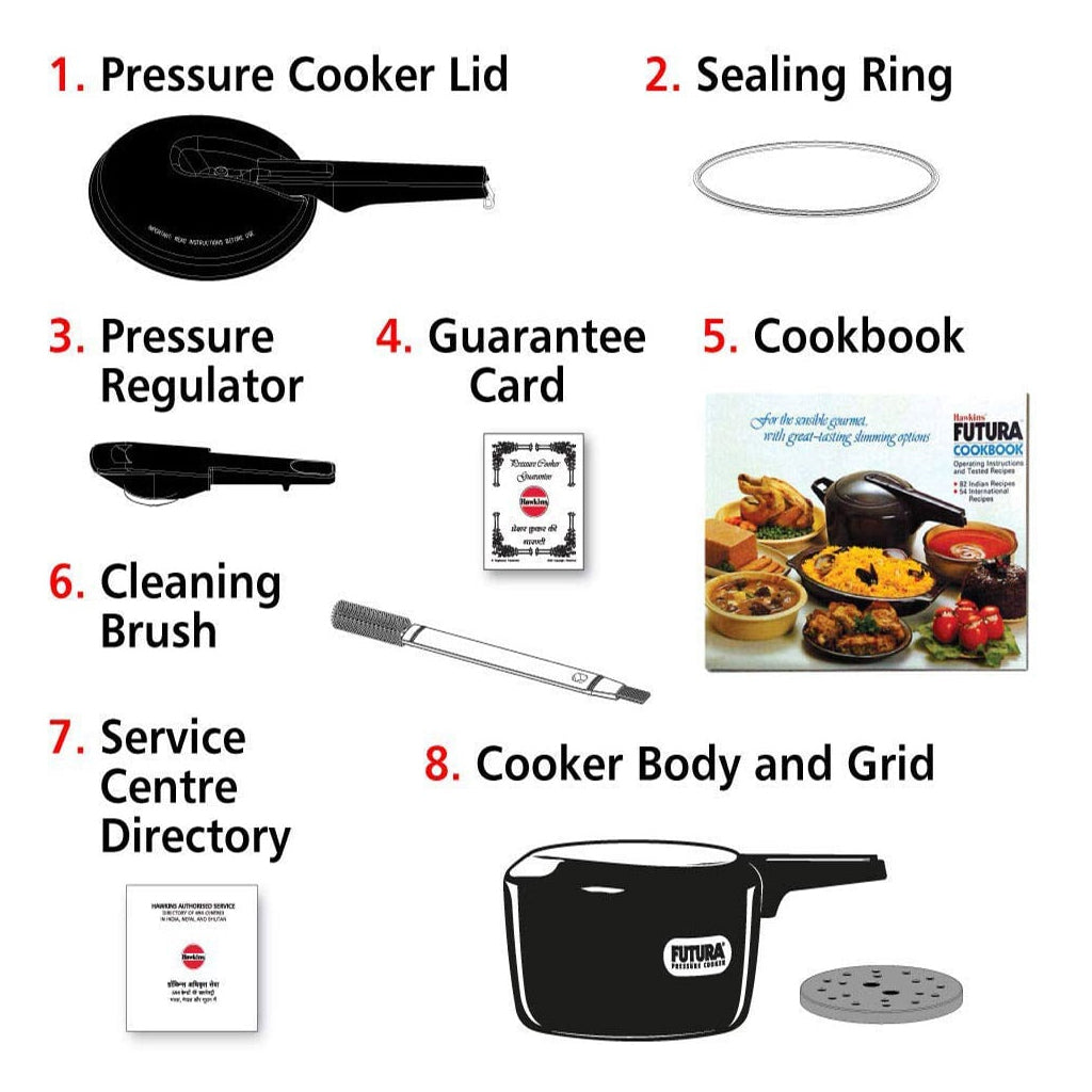 Hawkins FP20 2 Litre Futura Hard Anodised Pressure Cooker