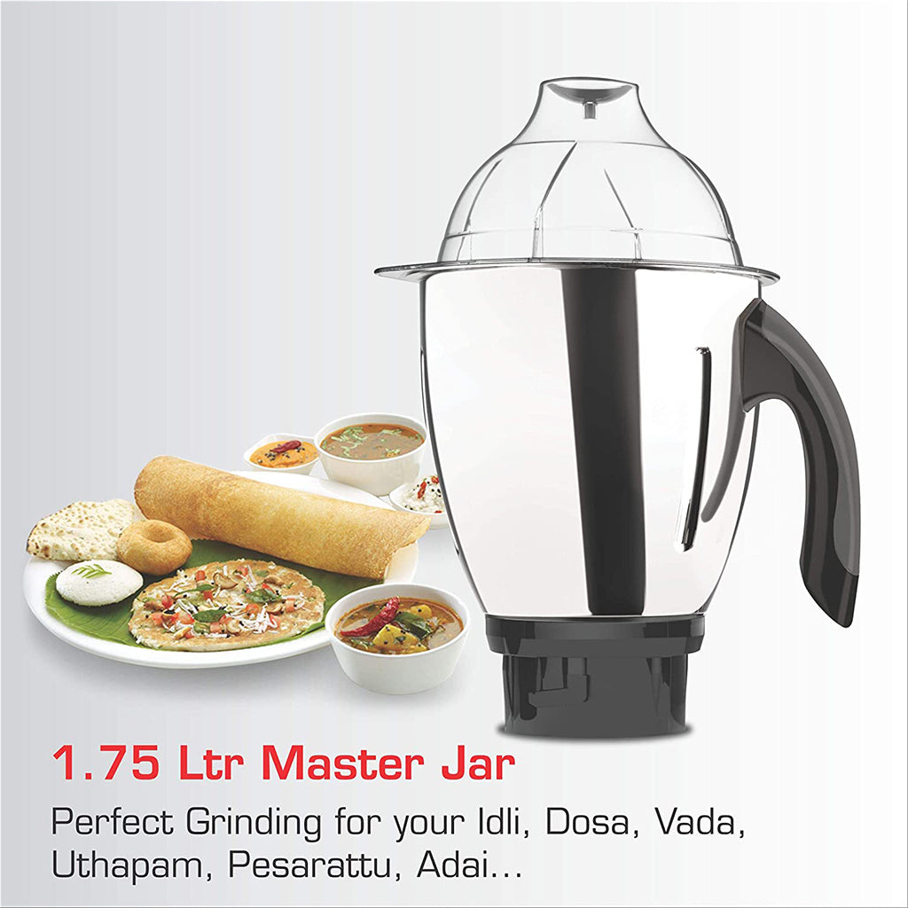 Vidiem MG 554 A VTRON Power Plus 1000 Watts Mixer Grinder (Black, 4 Jars)